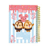 Caderno Smart Universitário com 80 Folhas 90g/m² Fechamento em Elástico - Munchlings 20x27,5cm Dac - 5585