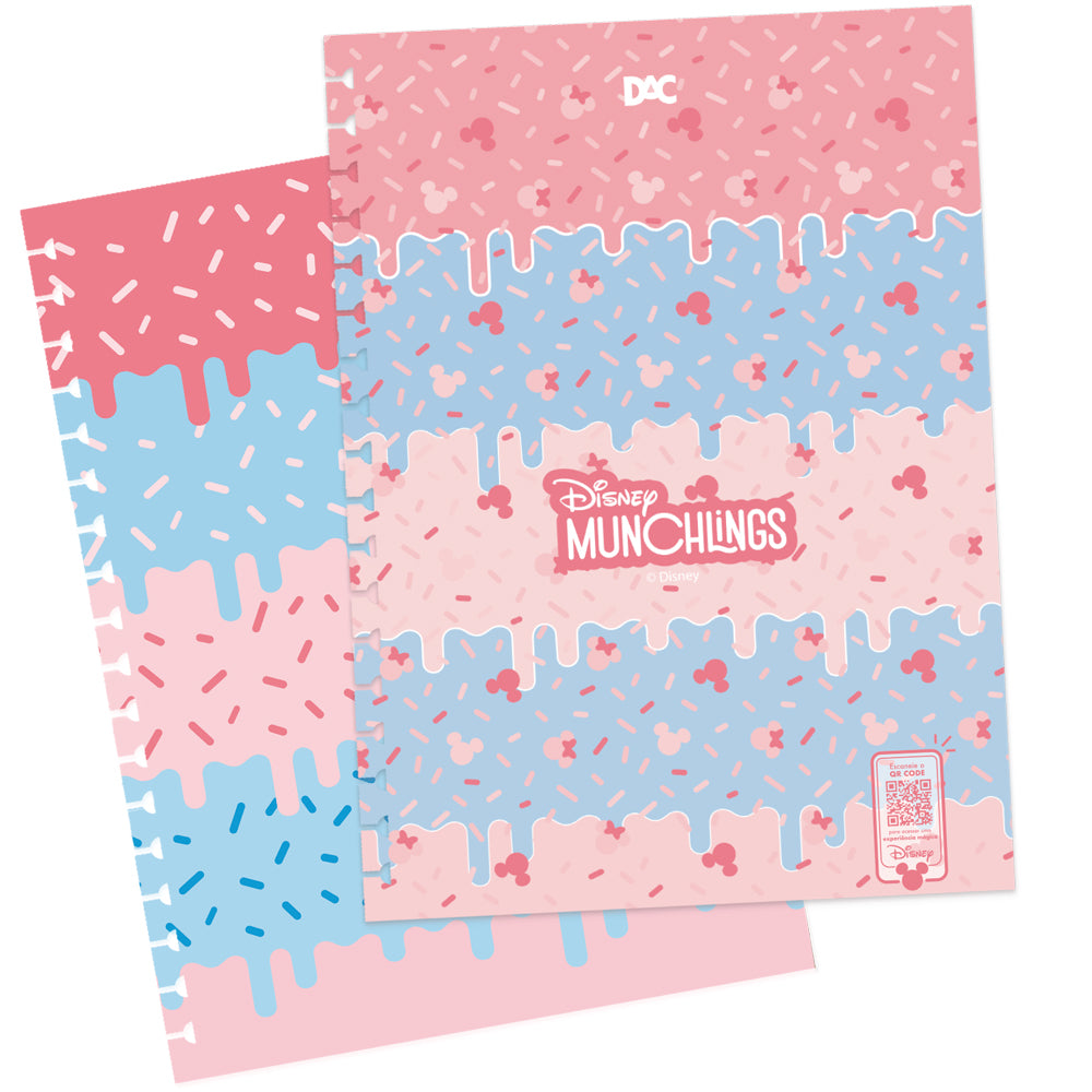 Caderno Smart Universitário com 80 Folhas 90g/m² Fechamento em Elástico - Munchlings 20x27,5cm Dac - 5585
