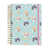 Caderno Smart Universitário com 80 Folhas 90g/m² Fechamento em Elástico - So Cute Cat 20x27,5cm Dac - 5560