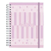 Caderno Smart Universitário com 80 Folhas 90g/m² Fechamento em Elástico - Milky 20x27,5cm Dac - 5521