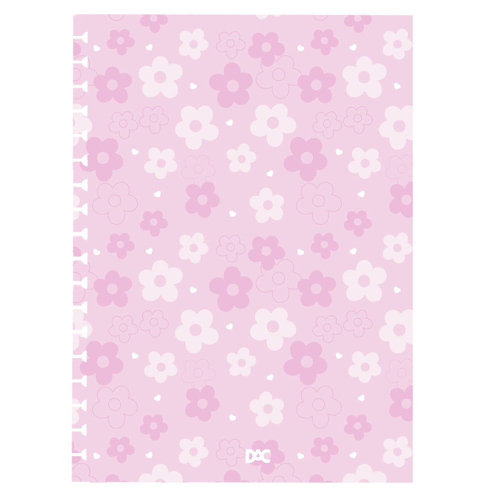 Caderno Smart Universitário com 80 Folhas 90g/m² Fechamento em Elástico - Milky 20x27,5cm Dac - 5521