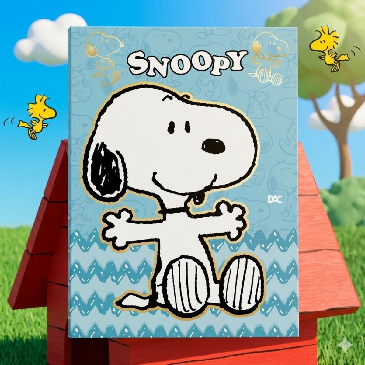 Pasta Catálogo com 10 Envelopes Médios - Snoopy 23,5x32,5cm Dac - 5556