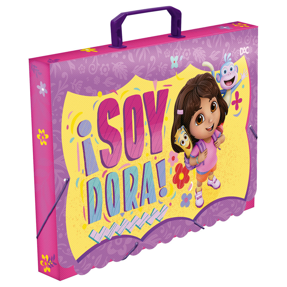 Pasta Aba Elástica Ofício sem Lombo - Dora Aventureira Dac 36x26cm Dac - 5420