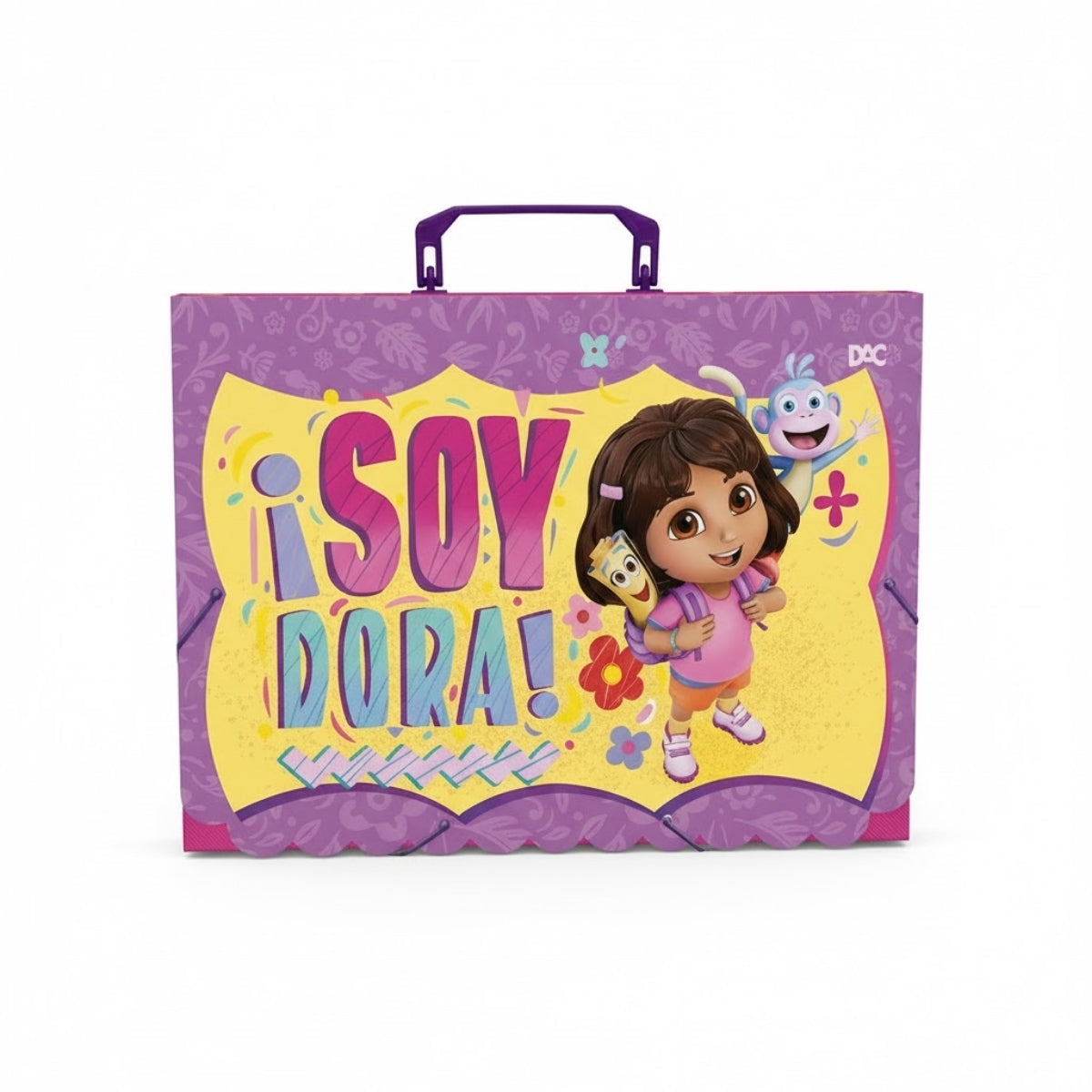 Pasta Aba Elástica Ofício sem Lombo - Dora Aventureira Dac 36x26cm Dac - 5420