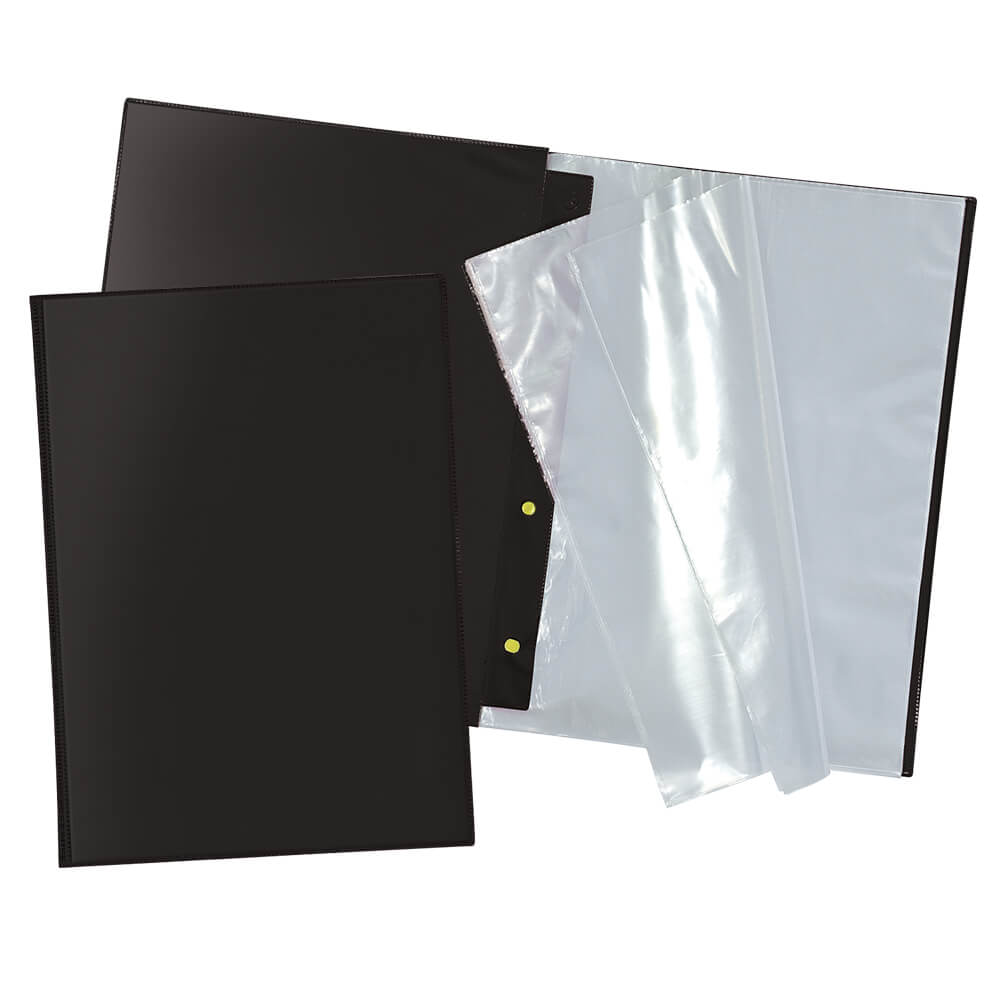 Pasta Catálogo 4 Colchetes com Visor e com 10 Envelopes Finos 24,5x33,3cm Dac - 1028