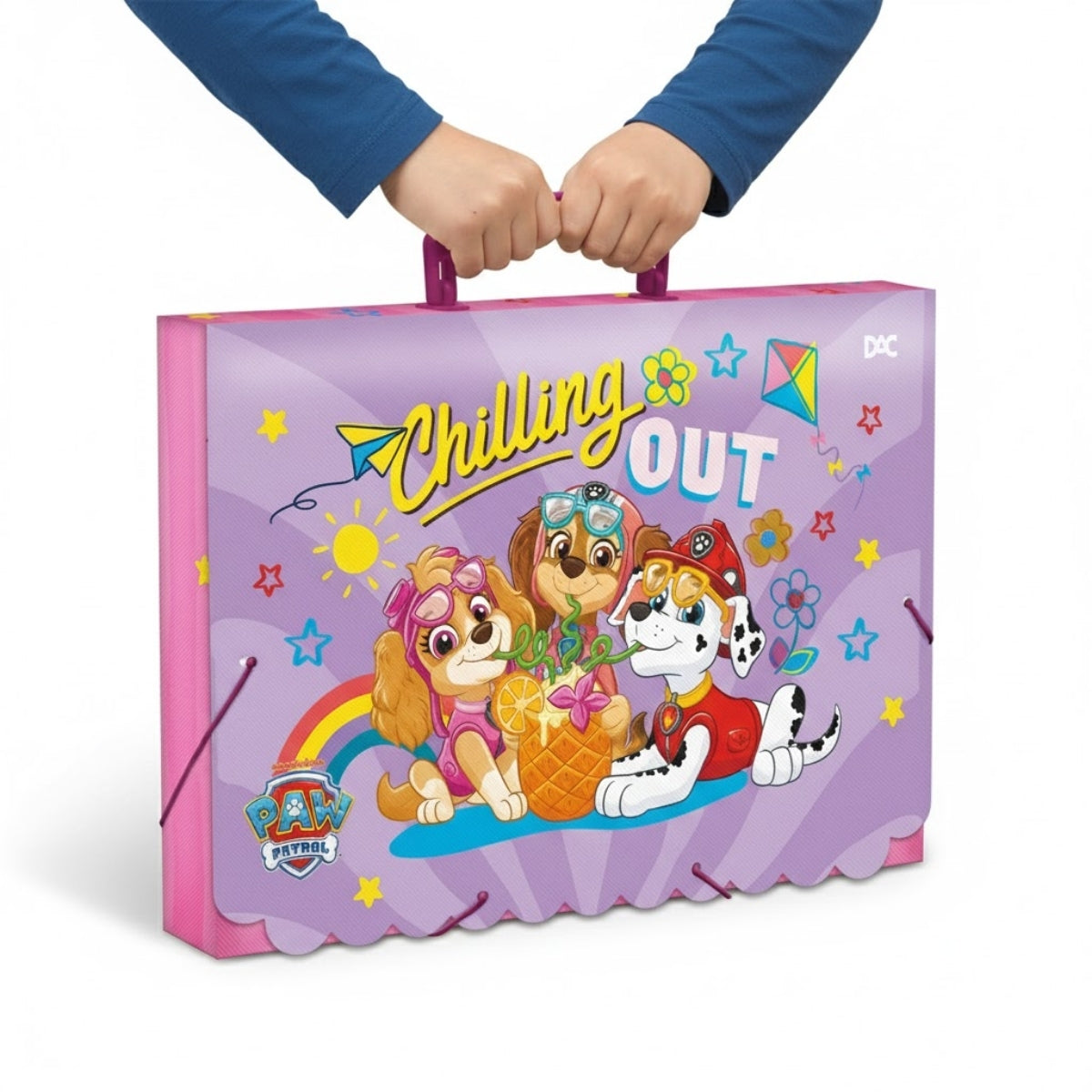 Maleta com Alça - Patrulha Canina Fem 36x26cm Dac - 5441