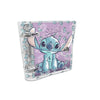 Mini Fichário Pvc Cristal com 80 Folhas 90g/m² Fechamento em Botão - Stitch 10,5x11,5cm Dac - 5380