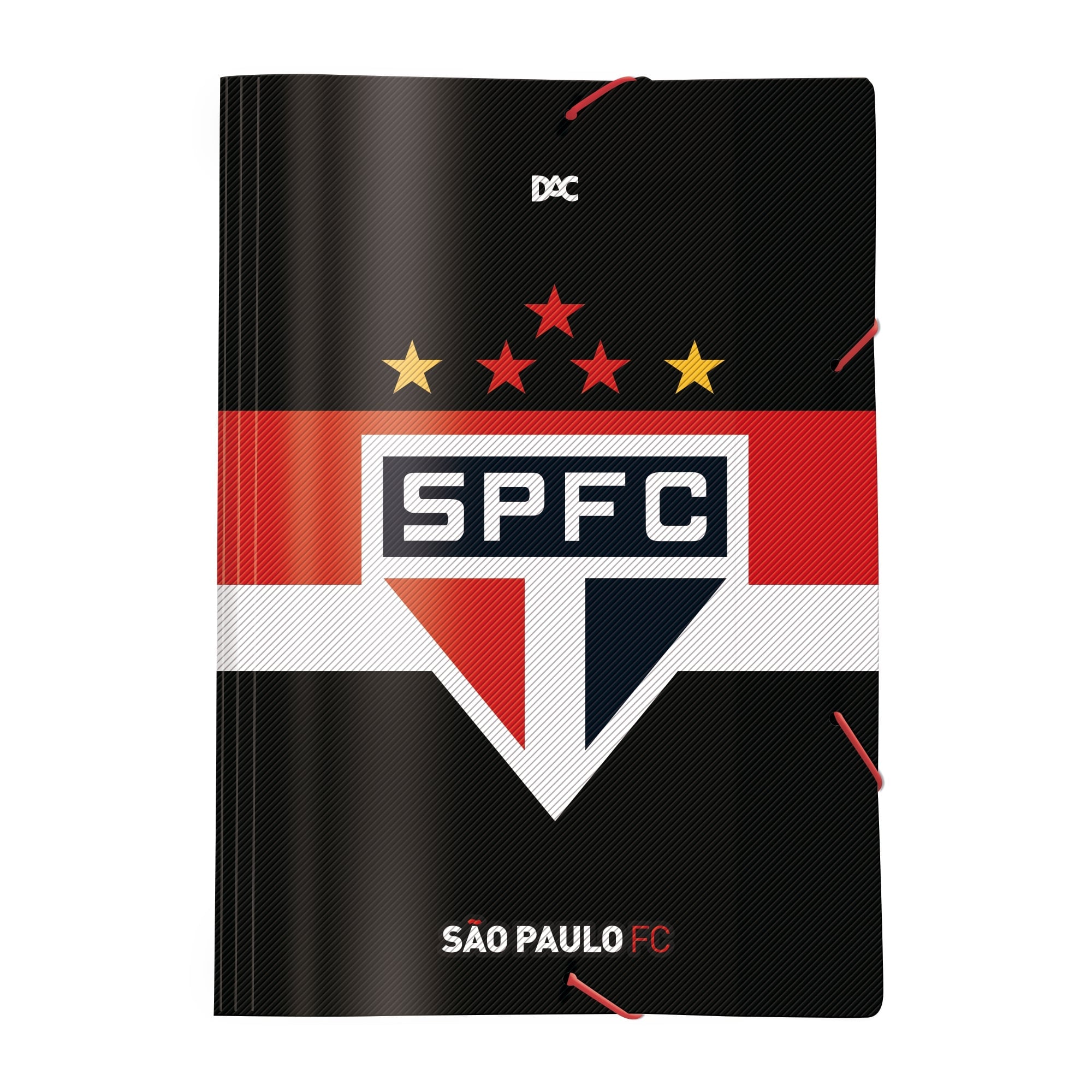 Pasta Aba Elástica Ofício sem Lombo - São Paulo Fc Dac 33,2x23,2cm Dac - 5214