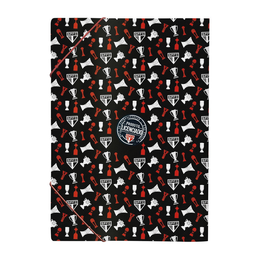 Pasta Aba Elástica Ofício sem Lombo - São Paulo Fc Dac 33,2x23,2cm Dac - 5214
