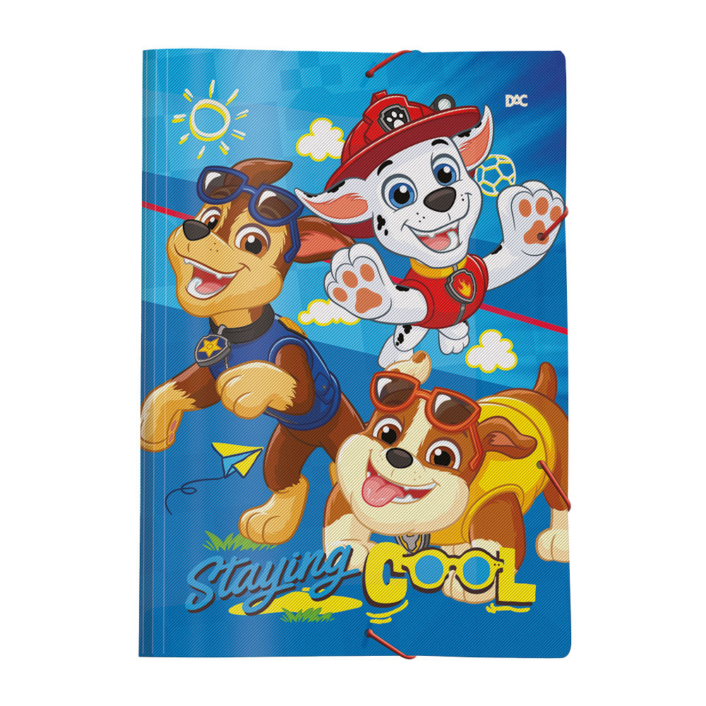 Pasta Aba Elástica Ofício sem Lombo - Patrulha Canina Masc Dac 33,2x23,2cm Dac - 5448