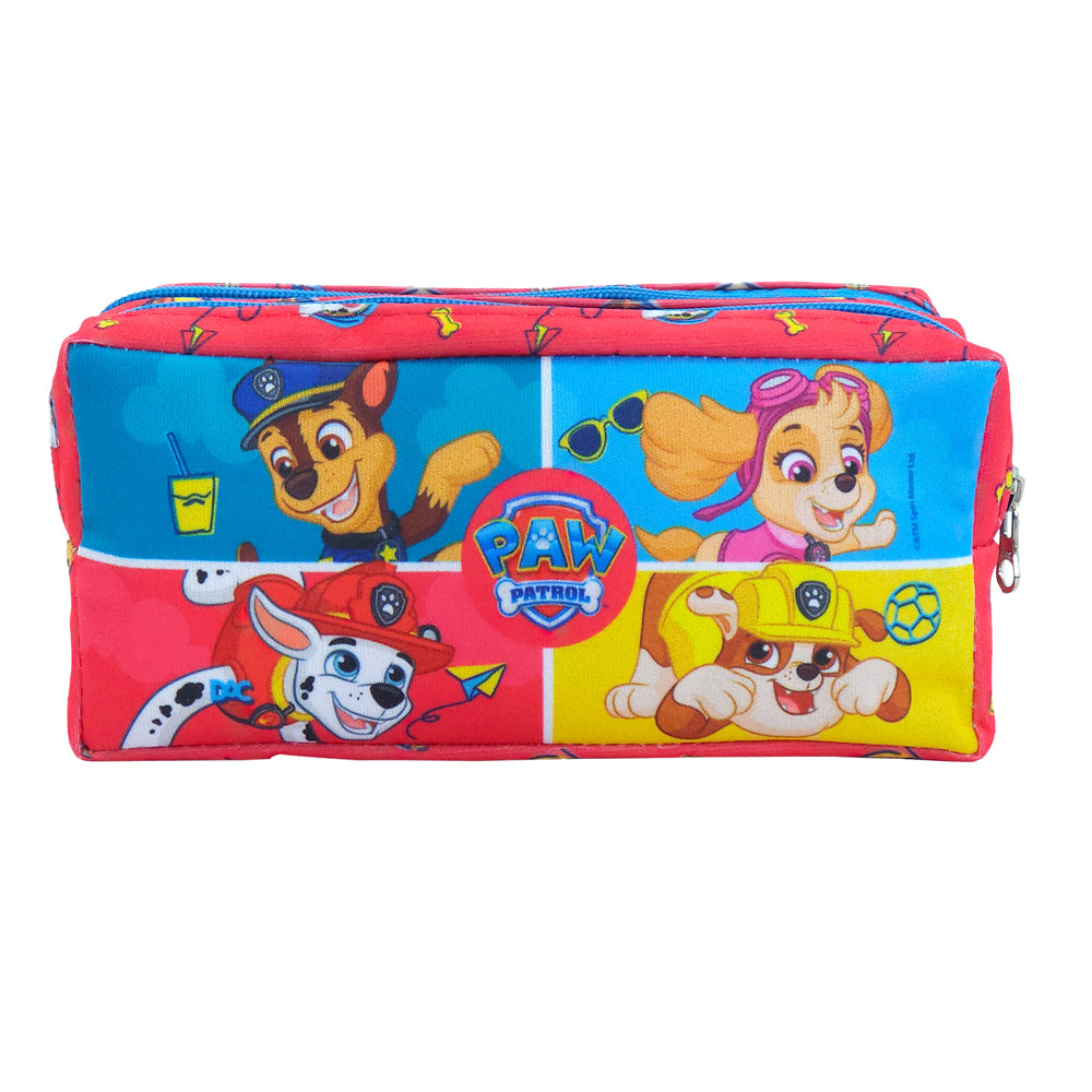 Estojo Duplo com 2 Zíperes em Tecido - Patrulha Canina Masc 19,5x8,7cm Dac - 5445