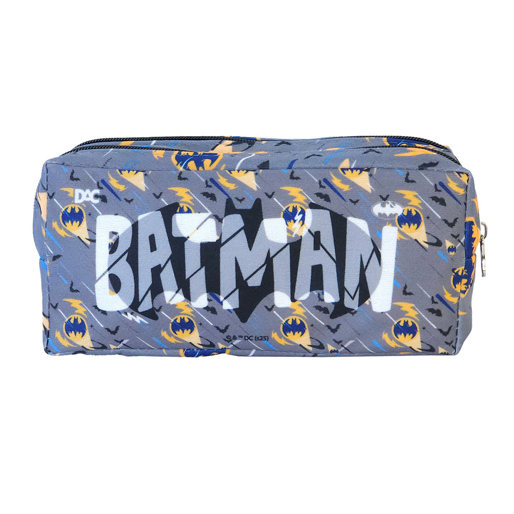 Estojo Duplo com 2 Zíperes em Tecido - Batman 19,5x8,7cm Dac - 5408