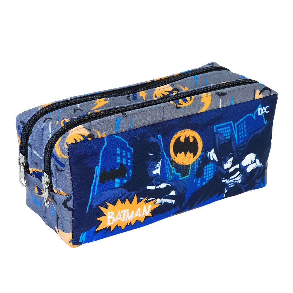 Estojo Duplo com 2 Zíperes em Tecido - Batman 19,5x8,7cm Dac - 5408
