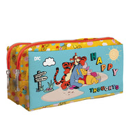 Estojo Duplo com 2 Zíperes em Tecido - Pooh 19,5x8,7cm Dac - 5163