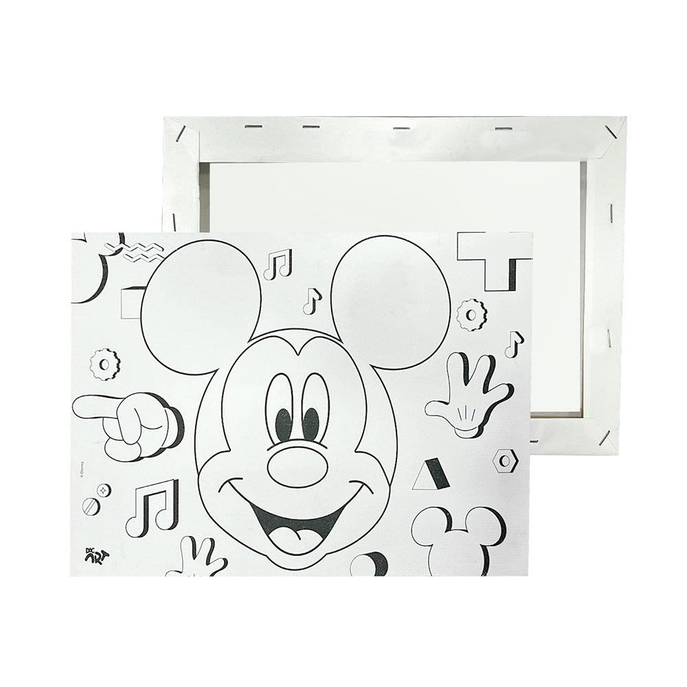 Tela para Pintura Guache com 1 Pincél e 6 Cores - Mickey Dac - 5334