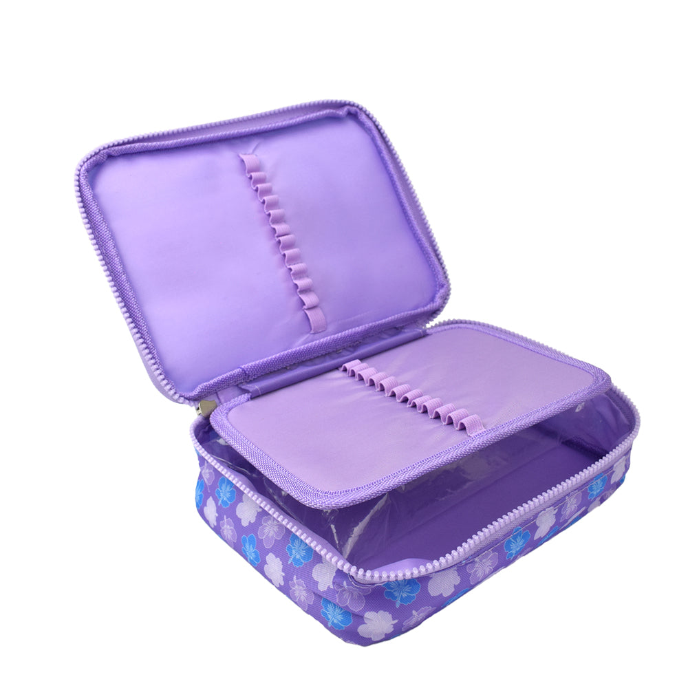 Estojo Box em Tecido com Divisória - Stitch 22x17cm Dac - 5575
