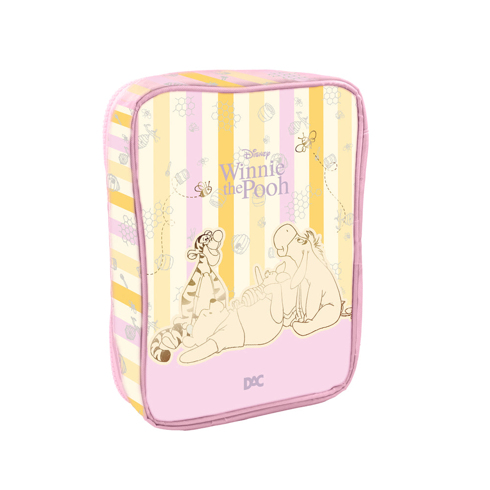 Estojo Box em Tecido com Divisória - Pooh 22x17cm Dac - 5535