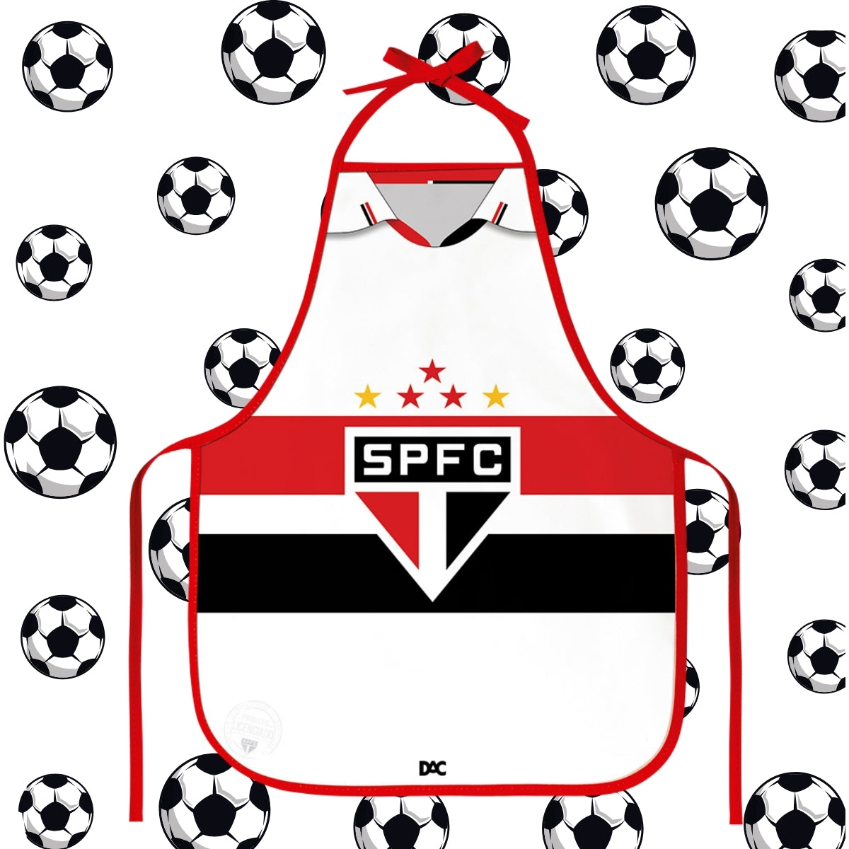 Avental Infantil Pvc - São Paulo Fc 49x39cm Dac - 5213