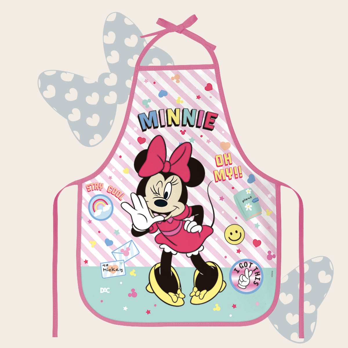 Avental Infantil Pvc - Minnie 49x39cm Dac - 5136