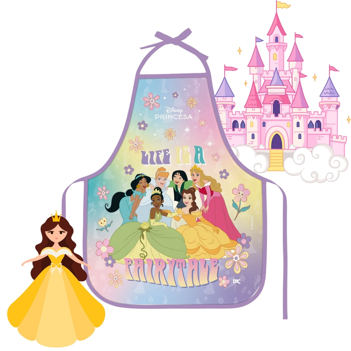 Avental Infantil Pvc - Princesas 49x39cm Dac - 5450