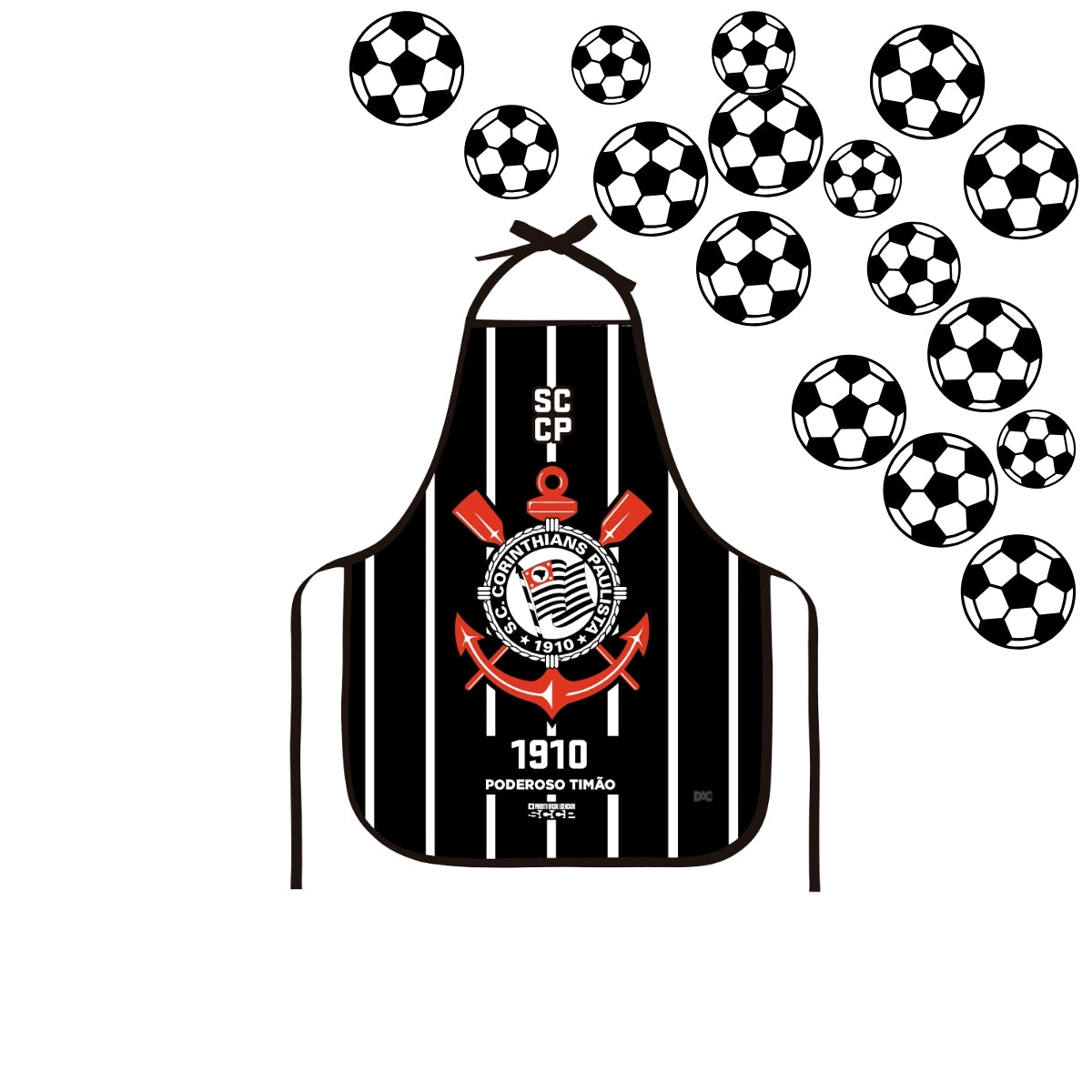 Avental Infantil Pvc - Corinthians 49x39cm Dac - 5471