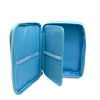 Estojo Box em Tecido com Divisória Azul 22x17cm Dac - 4355