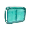 Estojo Baú Gg Pvc Cristal com Divisória Verde 22,5x16cm Dac - 4685