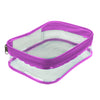 Estojo Baú Gg Pvc Cristal Roxo 22,5x16cm Dac - 4348