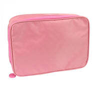 Estojo Box em Tecido com Divisória Rosa 22x17cm Dac - 4356
