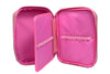 Estojo Box em Tecido com Divisória Rosa 22x17cm Dac - 4356