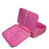Estojo Box em Tecido com Divisória Rosa 22x17cm Dac - 4356