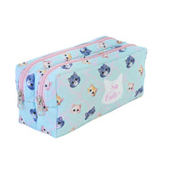 Estojo Duplo com 2 Zíperes em Tecido - So Cute Sortido 19,5x8,7cm Dac - 5562