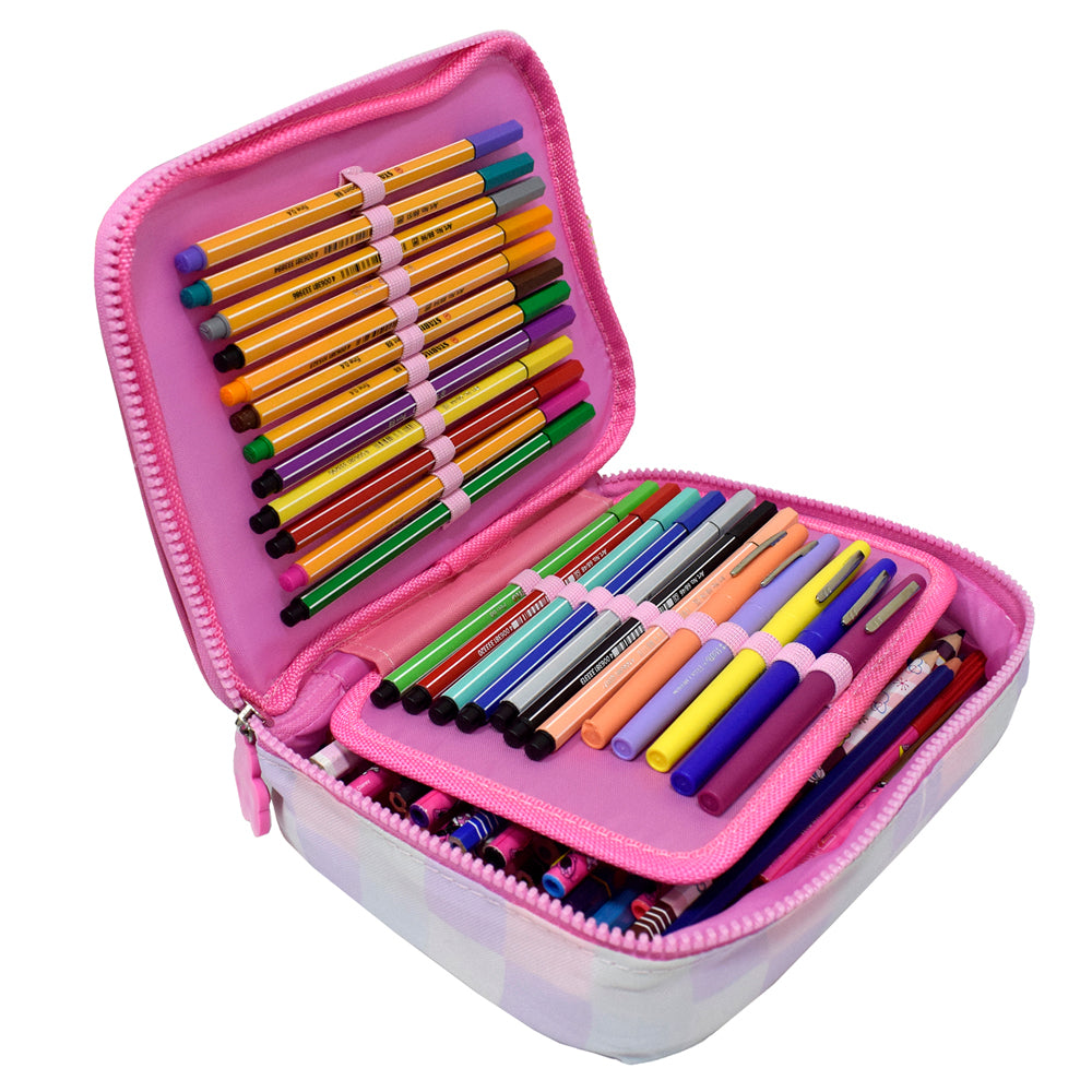 Estojo Box em Tecido com Divisória - Minnie 22x17cm Dac - 5527