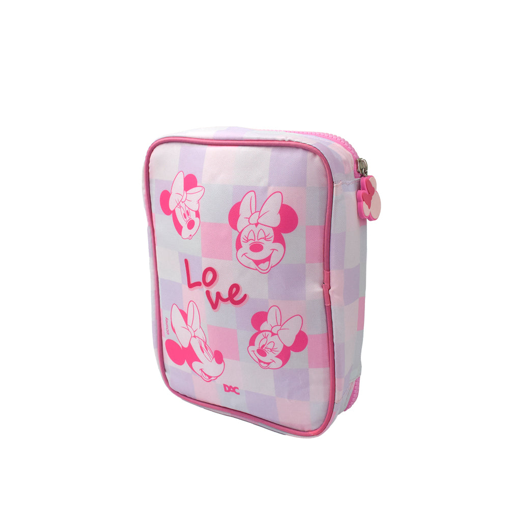Estojo Box em Tecido com Divisória - Minnie 22x17cm Dac - 5527