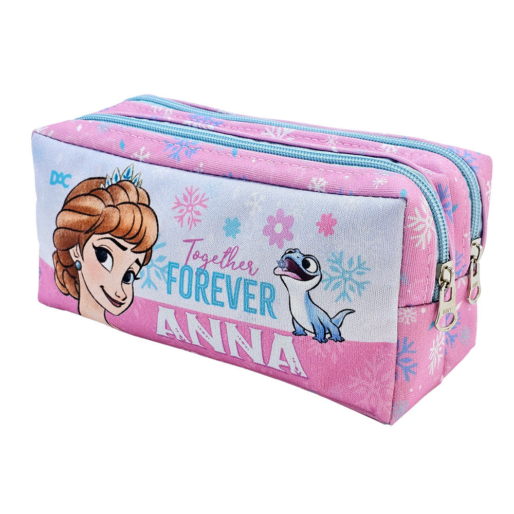 Estojo Duplo com 2 Zíperes em Tecido - Frozen 19,5x8,7cm Dac - 5423