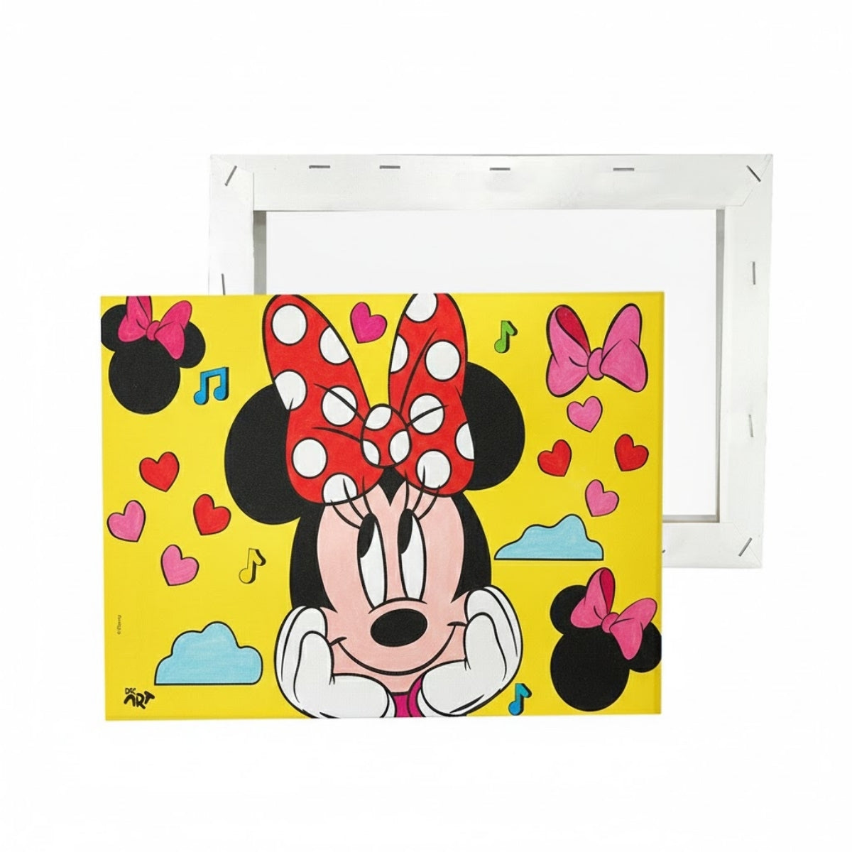 Tela para Pintura Guache com 1 Pincél e 6 Cores - Minnie Dac - 5335