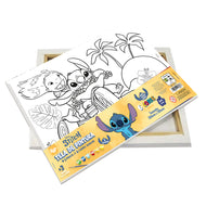 Tela para Pintura Guache com 1 Pincél e 6 Cores - Stitch Dac - 5607