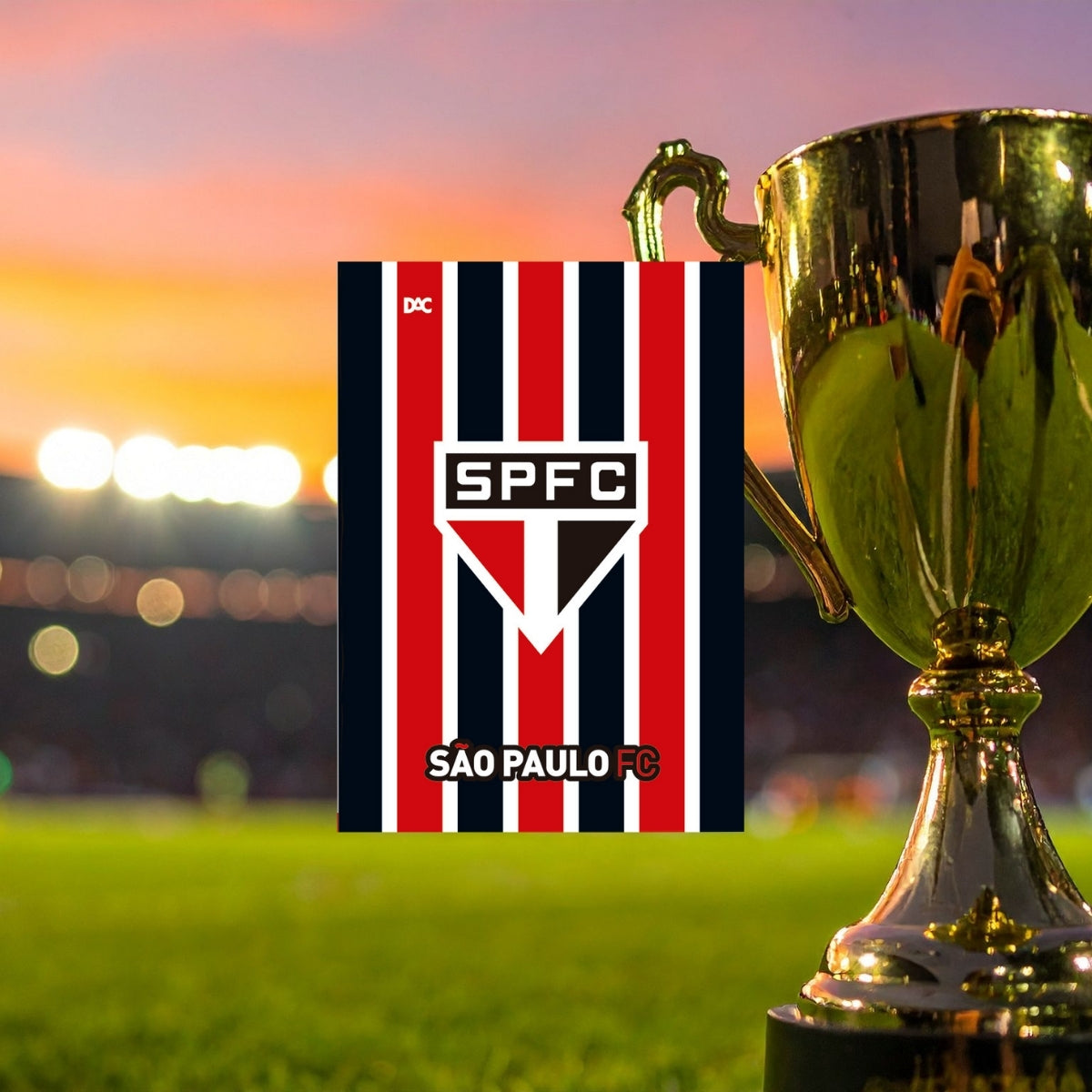 Pasta Catálogo com 10 Envelopes Médios - São Paulo Fc 23,5x32,5cm Dac - 5215