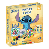 Pintura a Dedo com 1 Pincél e 6 Cores - Stitch Dac - 5608