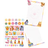 Acessórios para Fichário Universitário com 48 Folhas 5 Divisórias e Adesivos - Pooh 27,5x21cm Dac - 5534