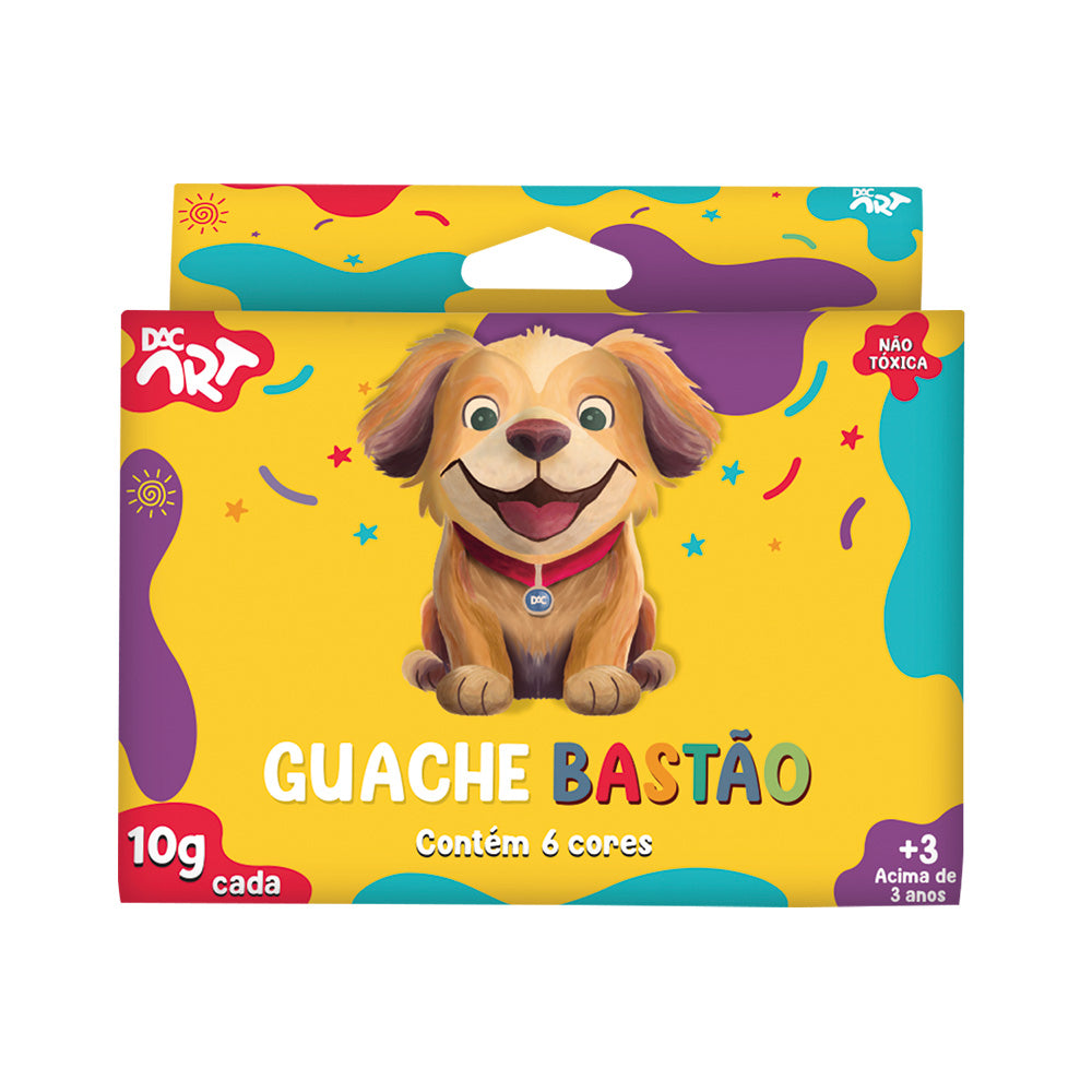 Guache Bastão com 6 Cores Dac - 5248