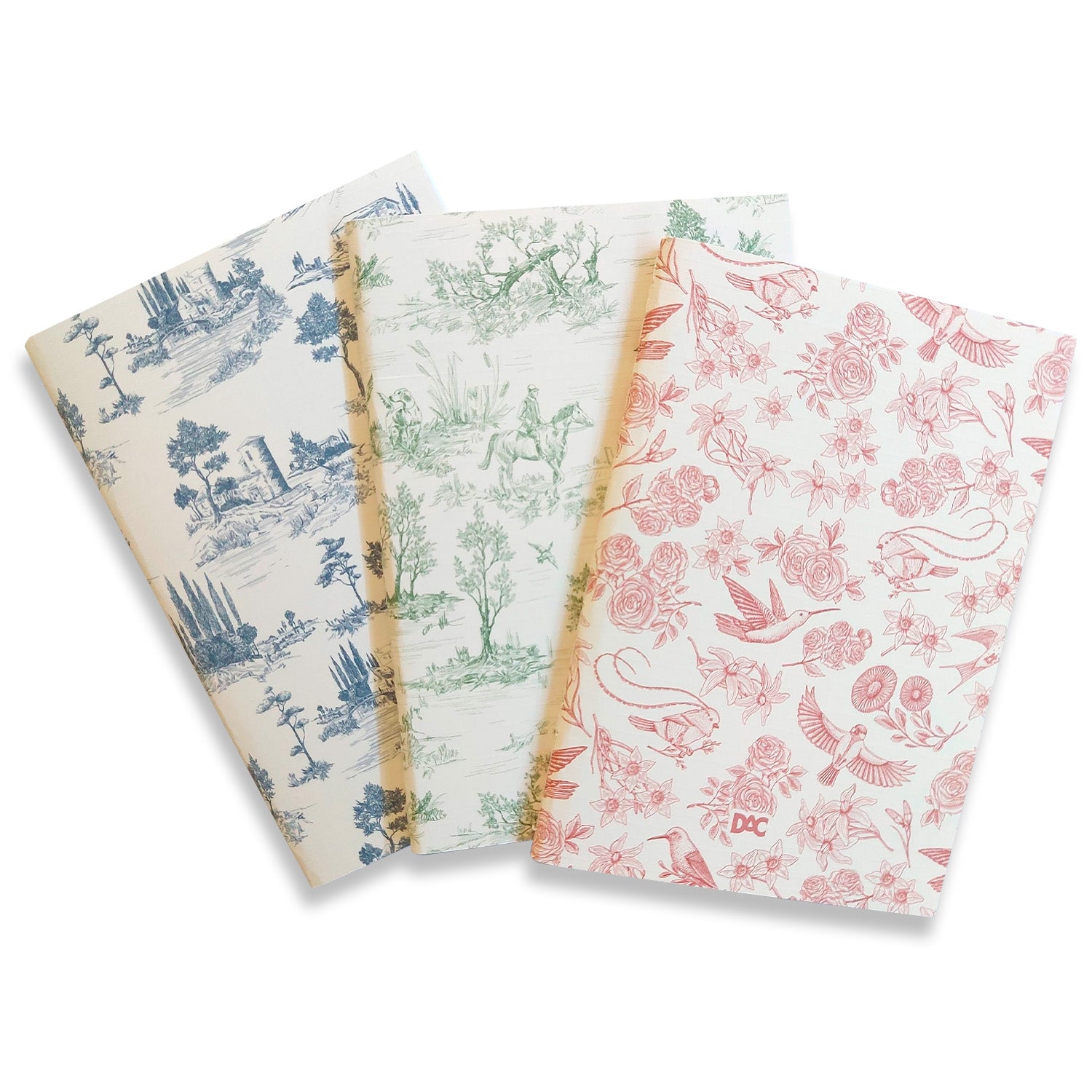 Conjunto de Papelaria 3 Cadernos 32 Folhas Cada + 1 Caneta Dac - 5343