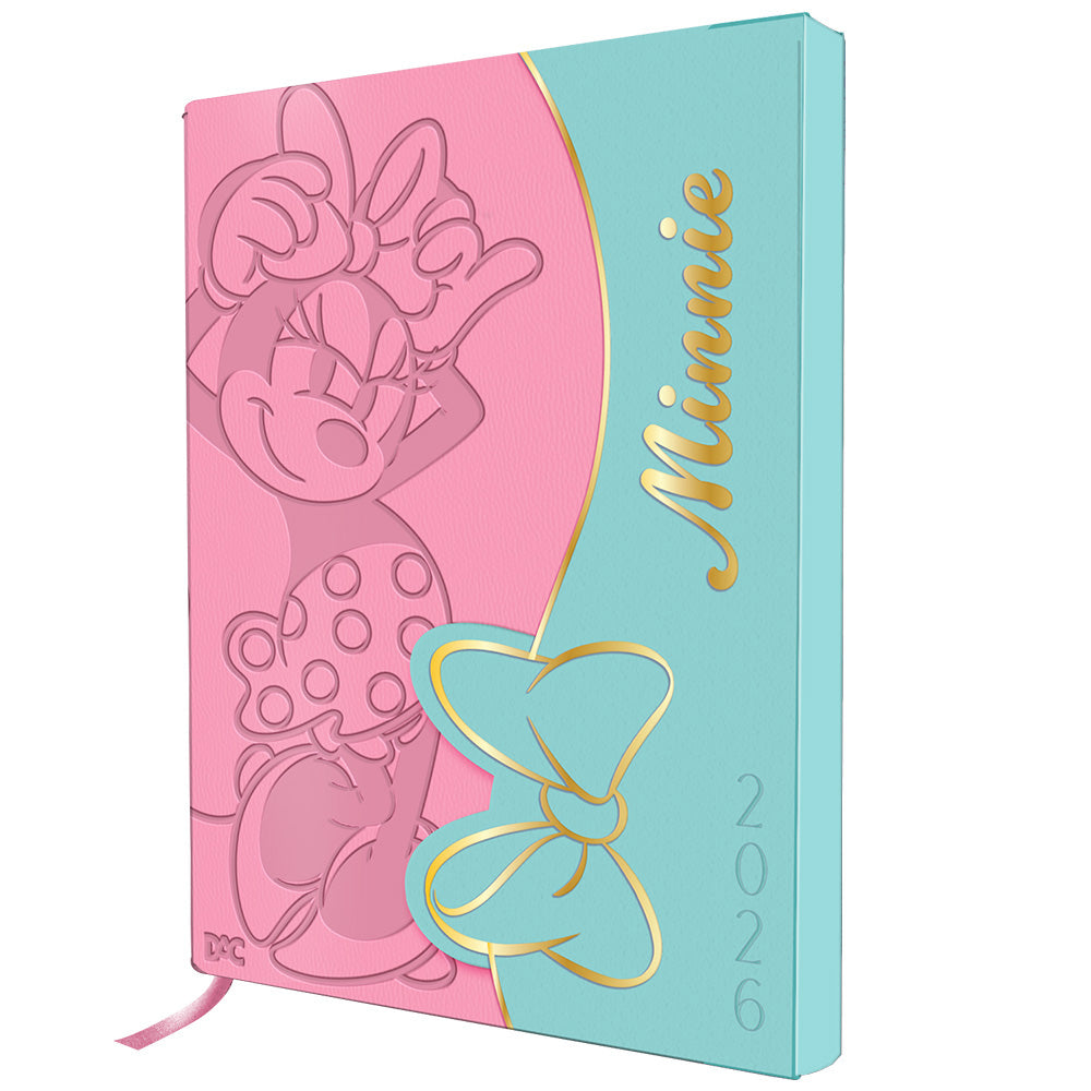 Agenda 2026 com 336 Páginas e Fita Marca Página - Minnie A5 13,4x19cm 60g/m² Dac - 5363