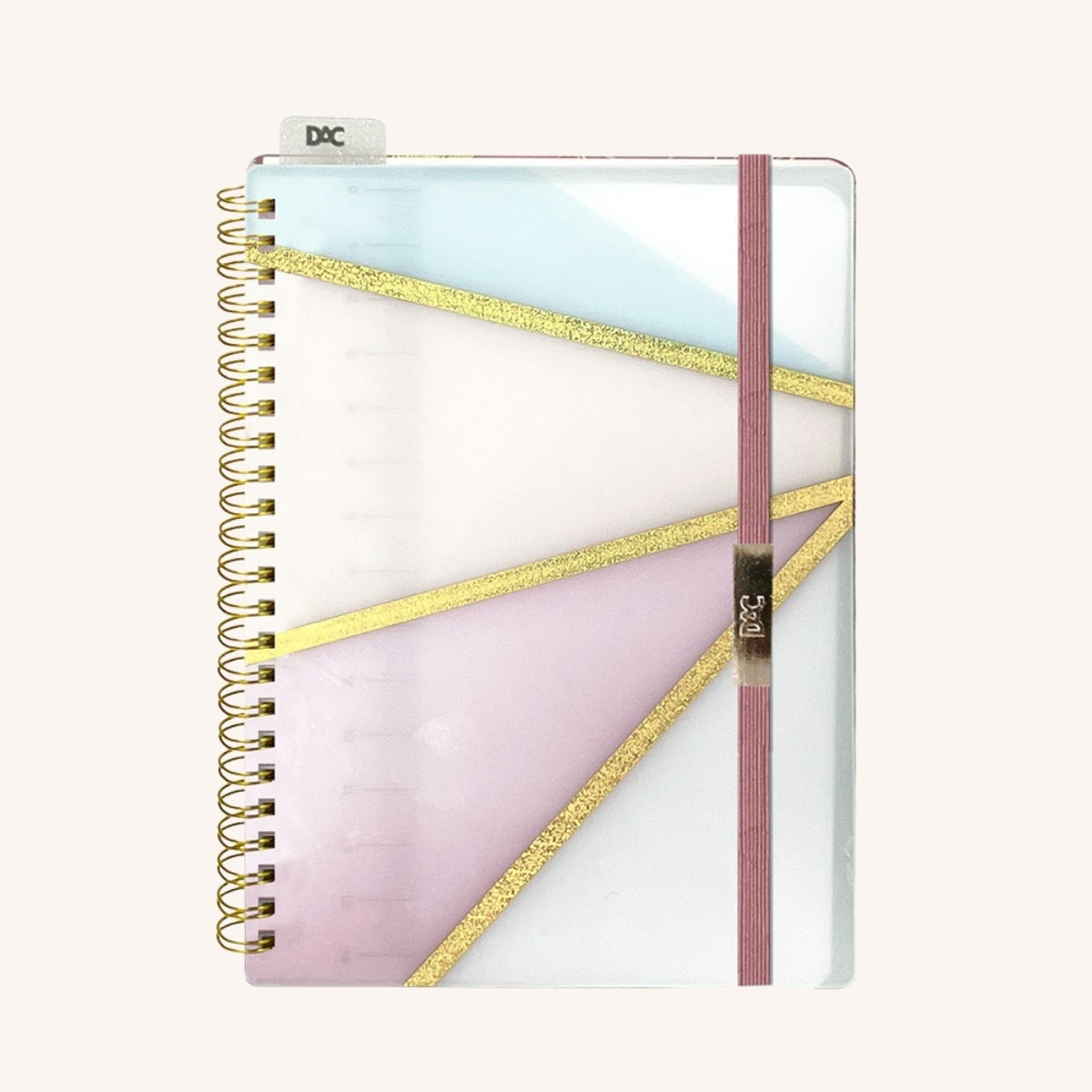 Caderno Espiral em Polipropileno A5 - Rosa 70g/m² Dac - 5277