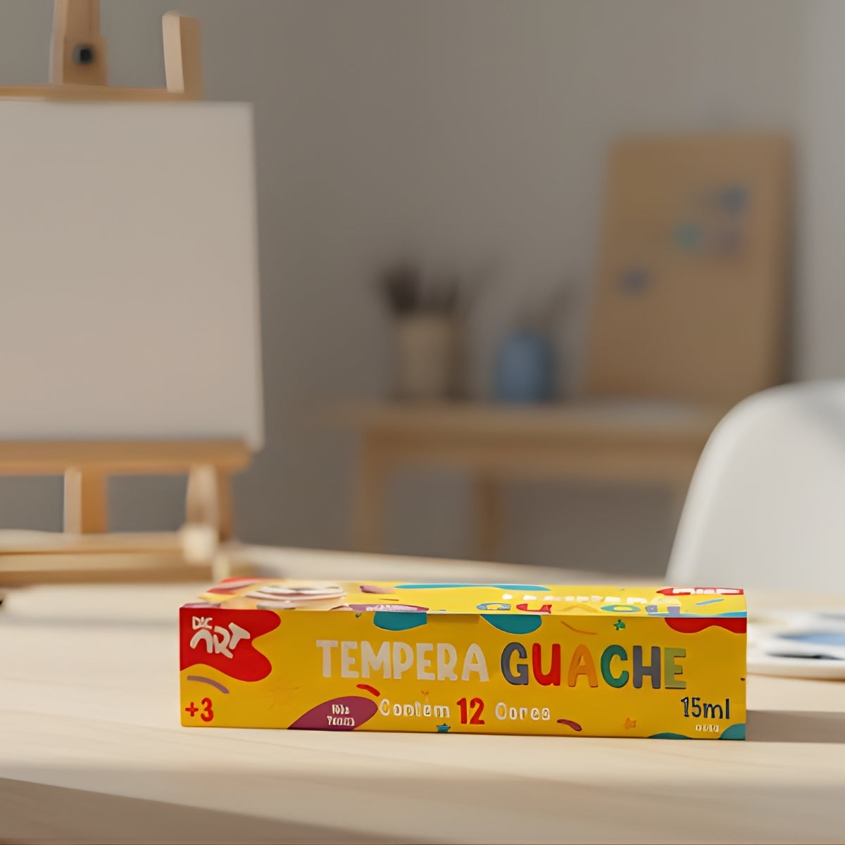 Tinta Tempera Guache Dac 15ml com 12 Cores Dac - 27004-12