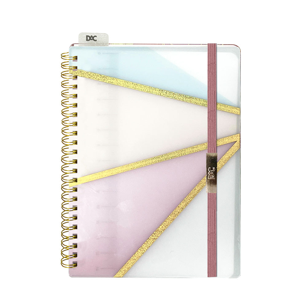 Caderno Espiral em Polipropileno A6 - Rosa 70g/m² Dac - 5278