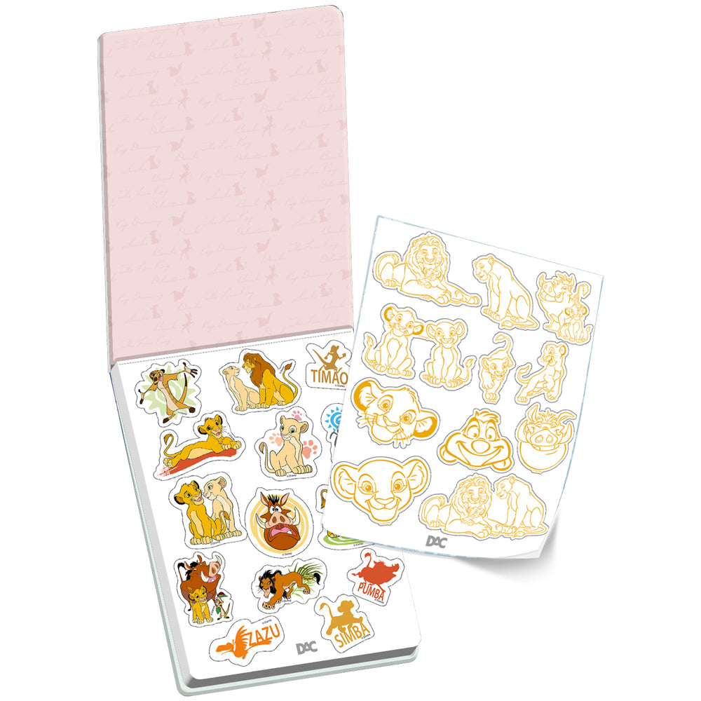Caderno de Adesivos com 20 Folhas e 200 Adesivos - Disney Classics 15x21cm Dac - 5476