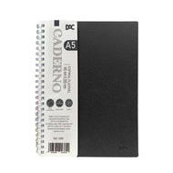 Caderno Espiral em Polipropileno A5 - Preto Dac - 5281
