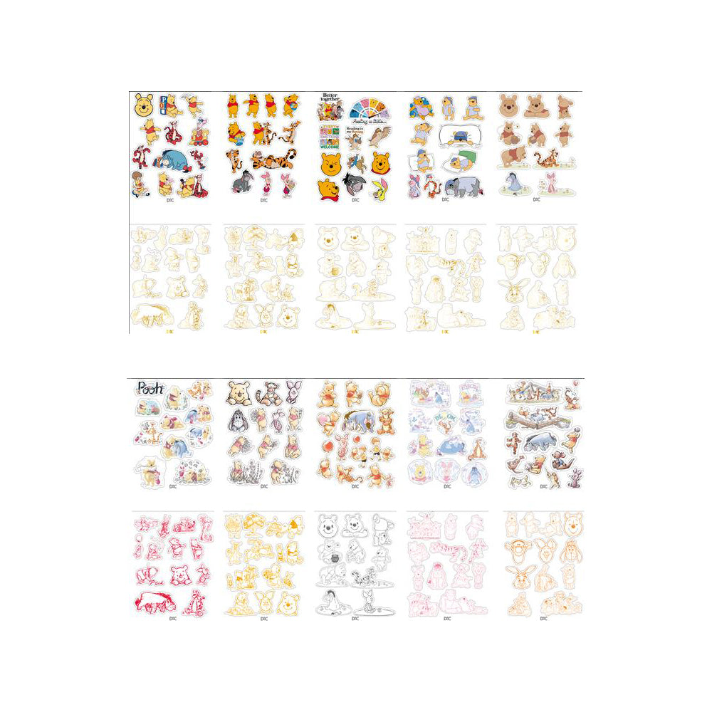 Caderno de Adesivos com 20 Folhas e 200 Adesivos - Pooh 15x21cm Dac - 5533