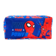 Estojo Triplo com 3 Zíperes em Tecido - Homem Aranha 19,5x11,5cm Dac - 5429